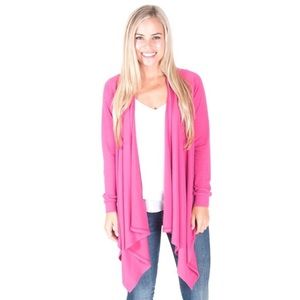 LAST ONE! Pink Waterfall Sweater/Cardigan NWT